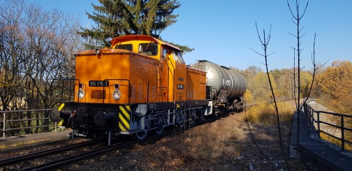 105 015 am SOEG Güterzug 